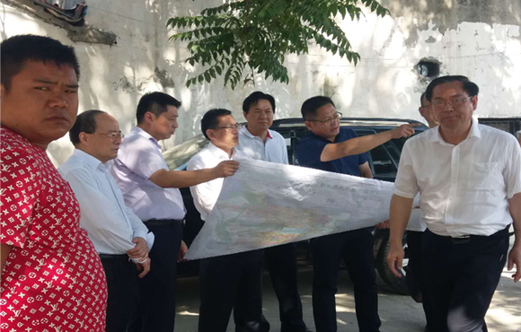 安徽省纪委书记刘惠一行视察水环境治理事业部淮南项目现场